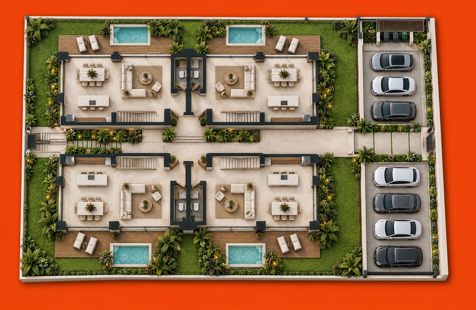 The Four — ground floor plan